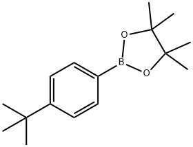 2-(4-TERT-ブチルフェニル)-4,4,5,5-テトラメチル-1,3,2-ジオキサボロラン 化学構造式