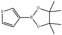 チオフェン‐3‐ボロン酸ピナコールエステル 化学構造式