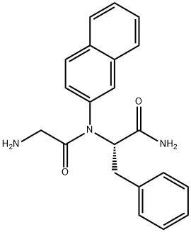 (S)-2-(2-氨基乙酰氨基)-N-(萘-2-基)-3-苯基丙酰胺, 21438-66-4, 结构式