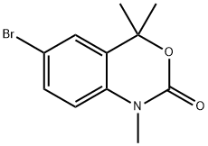 6-Bromo-1,4-dihydro-1,4,4-trimethyl-2H-3,1-benzoxazin-2-one Struktur