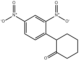 2-(2,4-二硝基苯基)环己-1-酮, 21442-55-7, 结构式