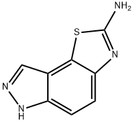 6H-吡唑[3,4-G]苯并噻唑-2-氨, 21444-01-9, 结构式