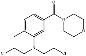 4-[3-[Bis(2-chloroethyl)amino]-4-methylbenzoyl]morpholine 结构式