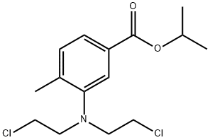 3-[Bis(2-chloroethyl)amino]-p-toluic acid isopropyl ester 结构式