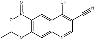 3-氰基-7-乙氧基-4-羟基-6-硝基喹啉 结构式