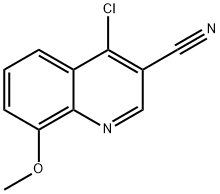 4-氯-8-甲氧基-3-喹啉羧酸 结构式