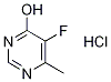5-Fluoro-6-MethylpyriMidin-4-ol hydrochloride 结构式