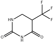 5,6-ジヒドロ-5-(トリフルオロメチル)ウラシル 化学構造式
