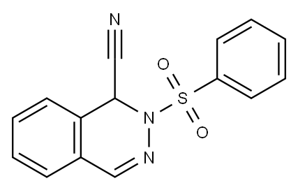 1,2-Dihydro-2-(phenylsulfonyl)-1-phthalazinecarbonitrile Struktur