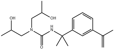 N,N-BIS(2-HYDROXYPROPYL)-N'-(ALPHA,ALPHA-DIMETHYL-3-ISOPROPENYLBENZYL)UREA Struktur