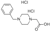 (4-BENZYL-PIPERAZIN-1-YL)-ACETIC ACID DIHYDROCHLORIDE Structure