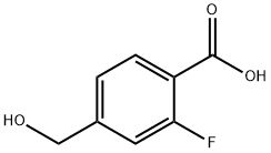 2-FLUORO-4-(HYDROXYMETHYL)BENZOIC ACID Struktur