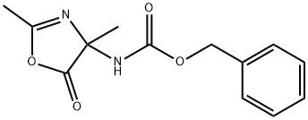 2-Oxazoline-4-carbamic  acid,  2,4-dimethyl-5-oxo-,  benzyl  ester  (8CI) Struktur