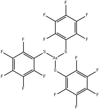 Tris[(pentafluorophenyl)thio]arsane 结构式
