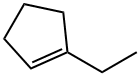 1-乙基-1-环戊烯,2146-38-5,结构式