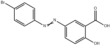5-(4-Bromophenylazo)-2-hydroxybenzoic acid 结构式
