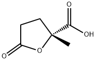 (R)-2-Methyl-5-oxo-tetrahydrofurane-2-carboxylicacid 结构式