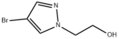 2-(4-ブロモ-1H-ピラゾール-1-イル)エタノール 化学構造式