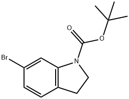 6-BROMO-2,3-DIHYDRO-INDOLE-1-CARBOXYLIC ACID TERT-BUTYL ESTER 化学構造式