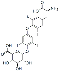 左甲状腺素酚葡萄糖苷酸, 21462-56-6, 结构式
