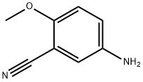 5-アミノ-2-メトキシベンゾニトリル 化学構造式