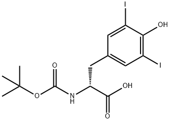 BOC-3,5-DIIODO-D-TYROSINE Struktur