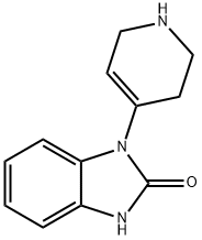 1,3-二氢-1-(1,2,3,6-四氢-4-吡啶基)-2氢苯咪唑-2-酮, 2147-83-3, 结构式