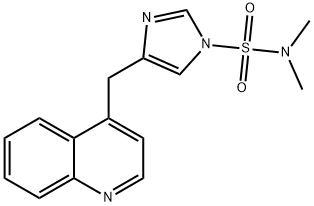 1H-Imidazole-1-sulfonamide,  N,N-dimethyl-4-(4-quinolinylmethyl)-|