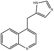 Quinoline,  4-(1H-imidazol-4-ylmethyl)-  (9CI) Struktur