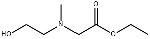 Glycine, N-(2-hydroxyethyl)-N-methyl-, ethyl ester (9CI) Structure