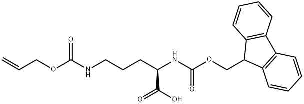 FMOC-D-ORN(ALOC)-OH Structure