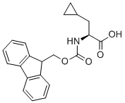 N-芴甲氧羰基-L-环丙基丙氨酸, 214750-76-2, 结构式