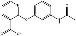 2-(3-acetamidophenoxy)nicotinic
acid Structure