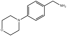 4-モルホリノベンジルアミン 化学構造式