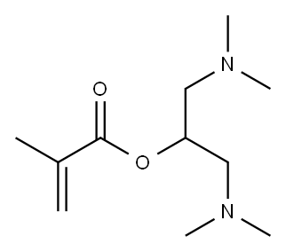 2-(dimethylamino)-1-[(dimethylamino)methyl]ethyl methacrylate Structure