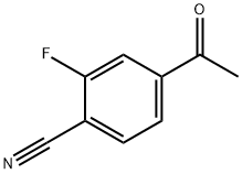 Benzonitrile, 4-acetyl-2-fluoro- (9CI) Struktur