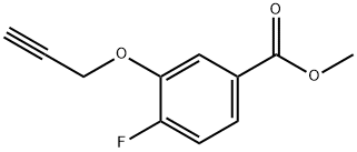4-Fluoro-3-prop-2-ynyloxy-benzoic acid methyl ester Structure