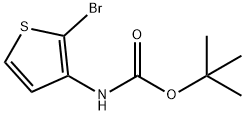 tert-butyl (2-broMothiophen-3-yl)carbaMate Struktur