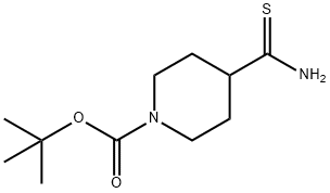 4-氨基硫代羰基四氢吡啶-1(2H)-甲酸叔丁酯,214834-18-1,结构式