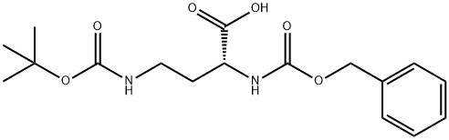 (2R)-4-[[(1,1-Dimethylethoxy)carbonyl]amino]-2-[[(phenylmethoxy)carbonyl]amino]butanoic acid Structure