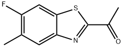 Ethanone, 1-(6-fluoro-5-methyl-2-benzothiazolyl)- (9CI) Struktur