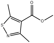3,5-二甲基异噻唑-4-羧酸甲酯 结构式