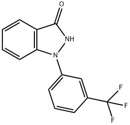 2,3-Dihydro-1-[3-(trifluoromethyl)phenyl]-1H-indazol-3-one 结构式