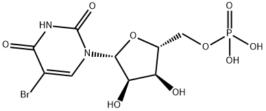 5-bromouridine-5'-monophosphate Structure