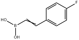 TRANS-2-(4-フルオロフェニル)ビニルボロン酸 化学構造式