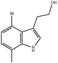 2-(4-溴-7-甲基-1H-吲哚-3-基)乙醇,214915-69-2,结构式