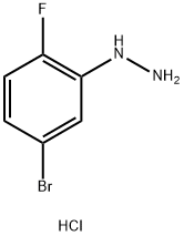 (5-BROMO-2-FLUORO-PHENYL)-HYDRAZINE HYDROCHLORIDE 化学構造式