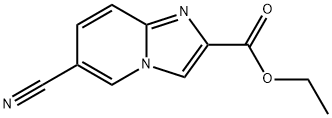 6-CYANO-IMIDAZO[1,2-A]PYRIDINE-2-CARBOXYLIC ACID ETHYL ESTER Structure