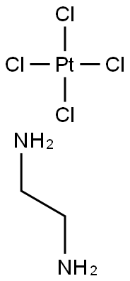 tetrachloro(ethylenediamine)platinum Structure