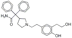 1-[2-[4-Hydroxy-3-(2-hydroxyethyl)phenyl]ethyl]-α,α-diphenyl- Struktur